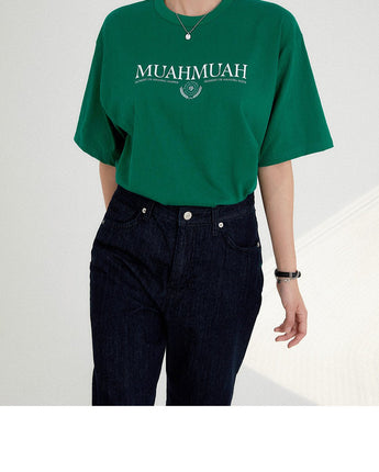 [muahmuah] muah LAUREL ONE POINT HALF T-SHIRT 4色 FREE デイリー - コクモト KOCUMOTO