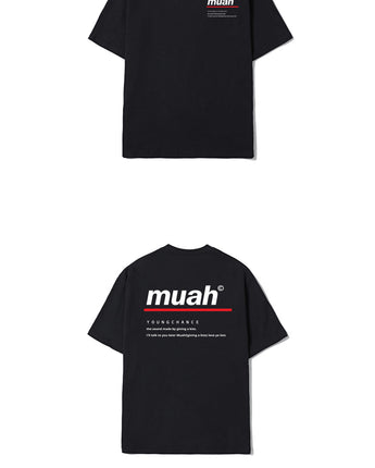 [muahmuah] RED LINE MUAH T-SHIRT 3色 FREE デイリー - コクモト KOCUMOTO