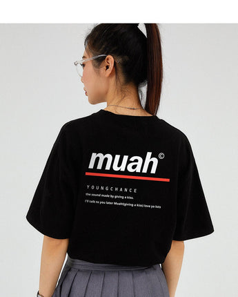 [muahmuah] RED LINE MUAH T-SHIRT 3色 FREE デイリー - コクモト KOCUMOTO