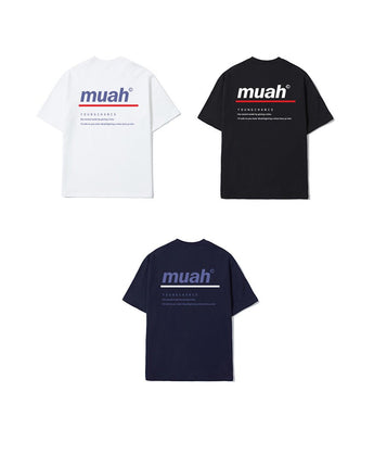 [muahmuah] RED LINE MUAH T-SHIRT 3色 FREE デイリー - コクモト KOCUMOTO