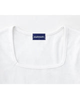 [muahmuah] Square Neck Cropped short sleeve T-shirt 2色 新商品 デイリールック - コクモト KOCUMOTO