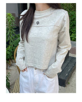 [muahmuah] Stitch Line Crop T-shirt 3色 FREE新商品 韓国人気 女性服 ストリートファッション 夏ファッション - コクモト KOCUMOTO