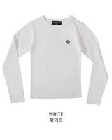 [muahmuah] Stitch Logo Basic Long Sleeve T-shirt 3色 FREE 新商品 韓国人気 女性服 ストリートファッション 夏ファッション - コクモト KOCUMOTO