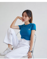 [muahmuah] Stitch logo basic T-shirt 5色 デイリー 韓国人気 - コクモト KOCUMOTO