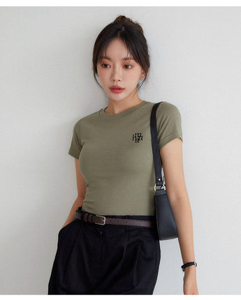 [muahmuah] Stitch logo basic T-shirt 5色 デイリー 韓国人気 - コクモト KOCUMOTO