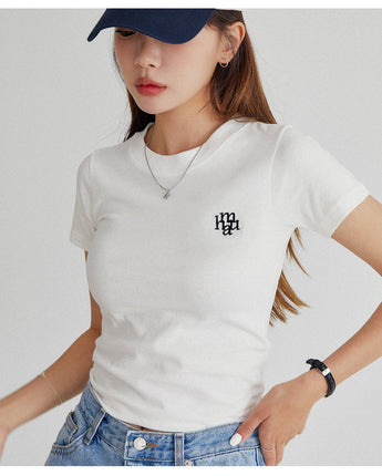 [muahmuah] Stitch logo basic T-shirt 5色 デイリー 韓国人気 - コクモト KOCUMOTO