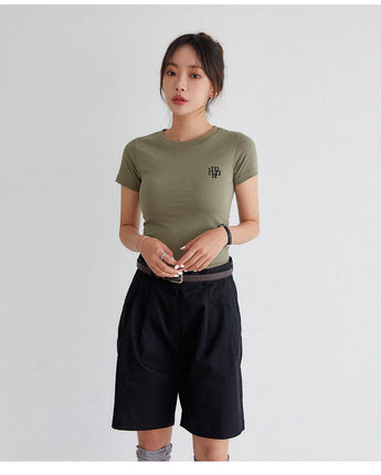 [muahmuah] Stitch logo basic T-shirt 5色 デイリー 韓国人気 - コクモト KOCUMOTO