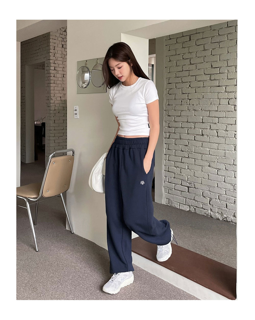 [muahmuah] Stitch Logo String Jogger pants 3色 新商品 韓国人気 - コクモト KOCUMOTO