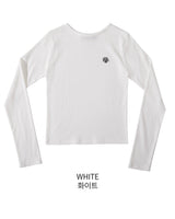 [muahmuah] Stitch round long-sleeved T-shirt 5色 FREE 新商品 韓国人気 女性服 ストリートファッション 夏ファッション - コクモト KOCUMOTO