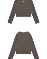 [muahmuah] Stitch U-neck Cotton Span Long Sleeve 5色 新商品 韓国人気 肝節期 女性服 - コクモト KOCUMOTO