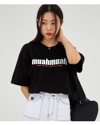 [muahmuah] THE WAY MUAH PRINTING T-SHIRT 3色 デイリー 韓国人気 - コクモト KOCUMOTO