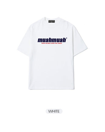 [muahmuah] THE WAY MUAH PRINTING T-SHIRT 3色 デイリー 韓国人気 - コクモト KOCUMOTO