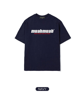 [muahmuah] THE WAY MUAH PRINTING T-SHIRT 3色 デイリー 韓国人気 - コクモト KOCUMOTO