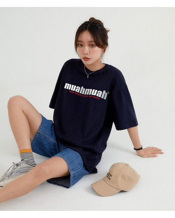 [muahmuah] THE WAY MUAH PRINTING T-SHIRT 3色 デイリー 韓国人気 - コクモト KOCUMOTO