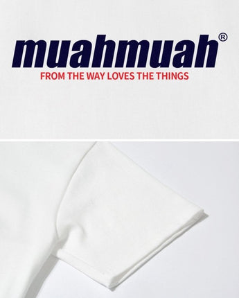 [muahmuah] THE WAY MUAH PRINTING T-SHIRT 3色 デイリー 韓国人気 - コクモト KOCUMOTO