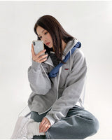 [muahmuah] 大人気 Wappen Sticker hood zip up 7色 フードジップアップジャケット - コクモト KOCUMOTO