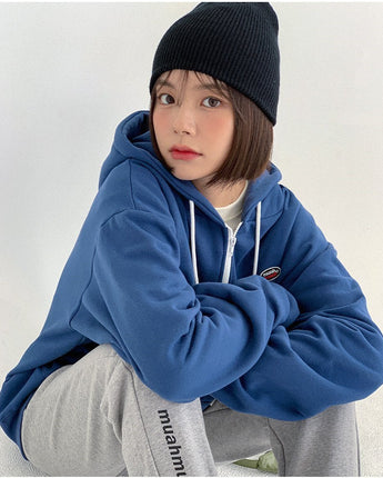 [muahmuah] 大人気 Wappen Sticker hood zip up 7色 フードジップアップジャケット - コクモト KOCUMOTO