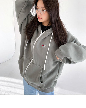 [muahmuah] 大人気 Wappen Sticker hood zip up 7色 フードジップアップジャケット - コクモト KOCUMOTO