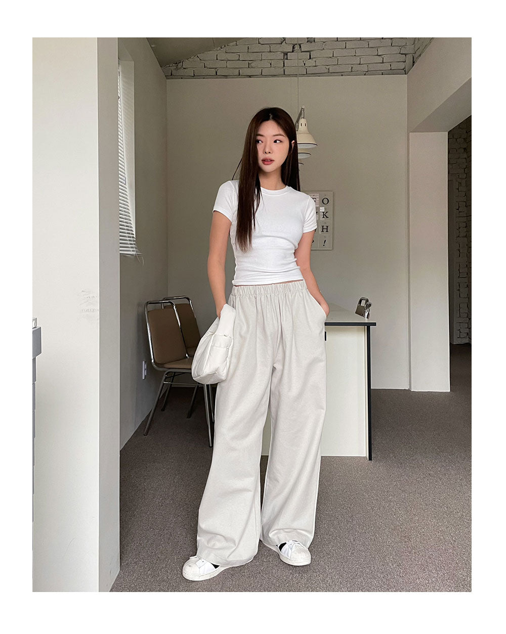 [muahmuah] Wide banding cotton pants 3色 新商品 韓国人気 - コクモト KOCUMOTO