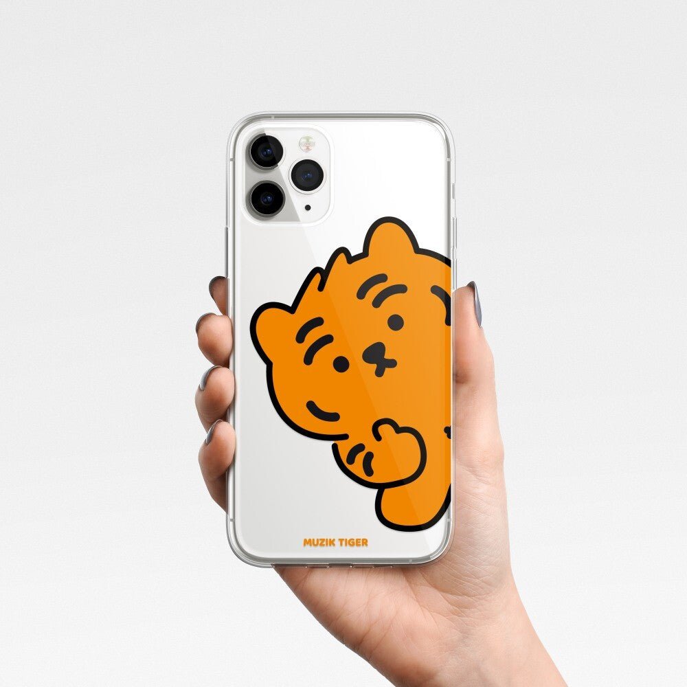 [MUZIK TIGER] Ddabong Tiger Phone Case 2色 透明 ゼリー / iPhone前機種 - コクモト KOCUMOTO