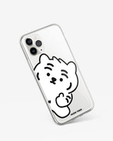 [MUZIK TIGER] Ddabong Tiger Phone Case 2色 透明 ゼリー / iPhone前機種 - コクモト KOCUMOTO