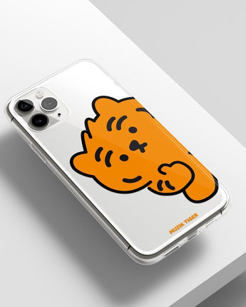 [MUZIK TIGER] Ddabong Tiger Phone Case 2色 透明 ゼリー / iPhone前機種 - コクモト KOCUMOTO