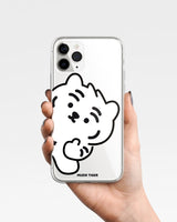 [MUZIK TIGER] Ddabong Tiger Phone Case 2色 透明 ゼリー / iPhone前機種 - コクモト KOCUMOTO