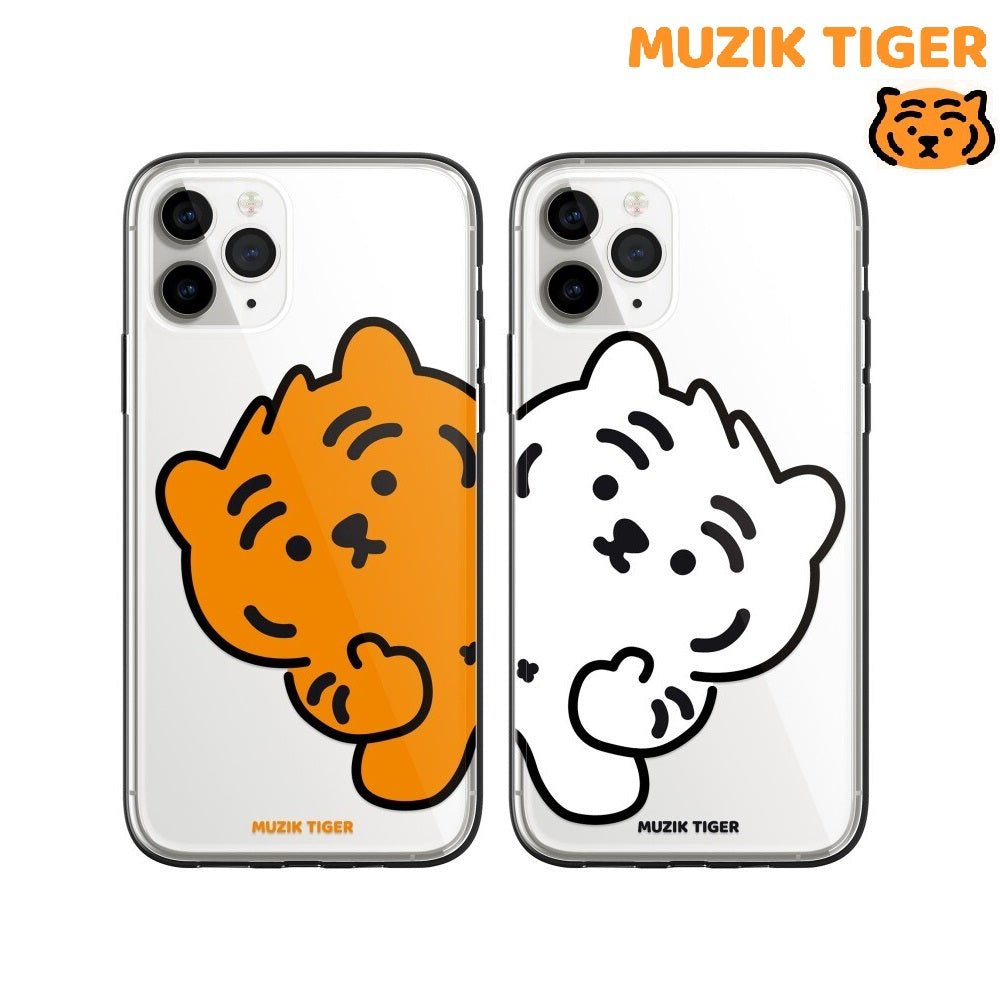 [MUZIK TIGER] Ddabong Tiger Phone Case 2色 透明 ゼリー / iPhone前機種 - コクモト KOCUMOTO