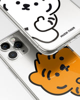 [MUZIK TIGER] Ddabong Tiger Phone Case 2色 透明 ゼリー / iPhone前機種 - コクモト KOCUMOTO