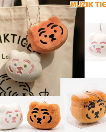 [MUZIK TIGER] Face Doll Keyring Keyring 2種 バッグ キーホルダー 人形 キャラクター - コクモト KOCUMOTO