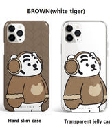[MUZIK TIGER] Knit tiger Phone Case 4種 ハードスリム/ 透明ゼリーフォンケース / iPhone前機種 - コクモト KOCUMOTO