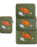 [MUZIK TIGER] Lazy tiger Laptop / Tablet Pouch / 9.7-17inch - コクモト KOCUMOTO