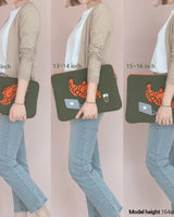 [MUZIK TIGER] Lazy tiger Laptop / Tablet Pouch / 9.7-17inch - コクモト KOCUMOTO