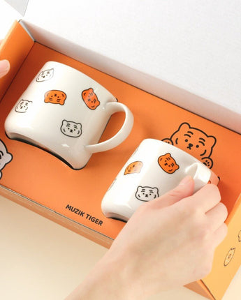 [MUZIK TIGER] Pattern mug 2p set /Ceramic 新商品 韓国人気 贈り物 - コクモト KOCUMOTO