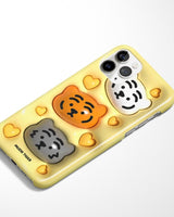 [MUZIK TIGER] Pudding Tiger Phone Case 3種 ハードスリム / iPhone前機種 - コクモト KOCUMOTO