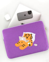 [MUZIK TIGER] Stay home tiger Laptop / Tablet Pouch / 9.7-16inch - コクモト KOCUMOTO