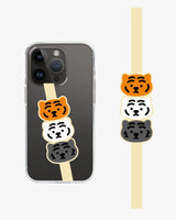 [MUZIK TIGER] Three tigers Phone Silicone Strap 2種 スマートフォンアクセサリー / iPhone前機種 - コクモト KOCUMOTO