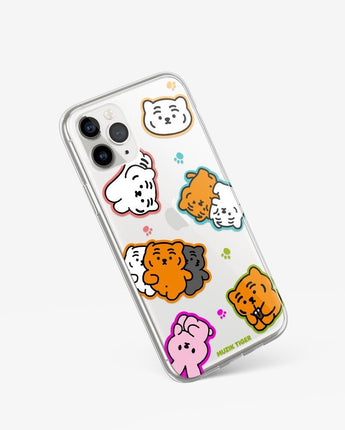 [MUZIK TIGER] Waglewagle Tiger Phone Case 3種 透明 ゼリー 透明 ゼリー / iPhone前機種 - コクモト KOCUMOTO