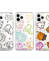 [MUZIK TIGER] Waglewagle Tiger Phone Case 3種 透明 ゼリー 透明 ゼリー / iPhone前機種 - コクモト KOCUMOTO