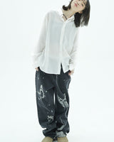 [NASTY FANCY CLUB][NF] VLINDER PRINTED PANTS (BLK) - コクモト KOCUMOTO