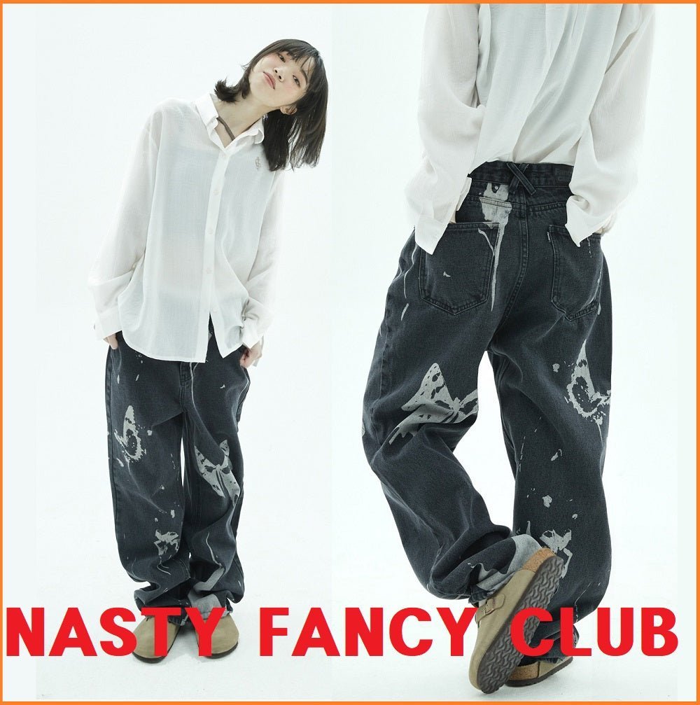 [NASTY FANCY CLUB][NF] VLINDER PRINTED PANTS (BLK) - コクモト KOCUMOTO