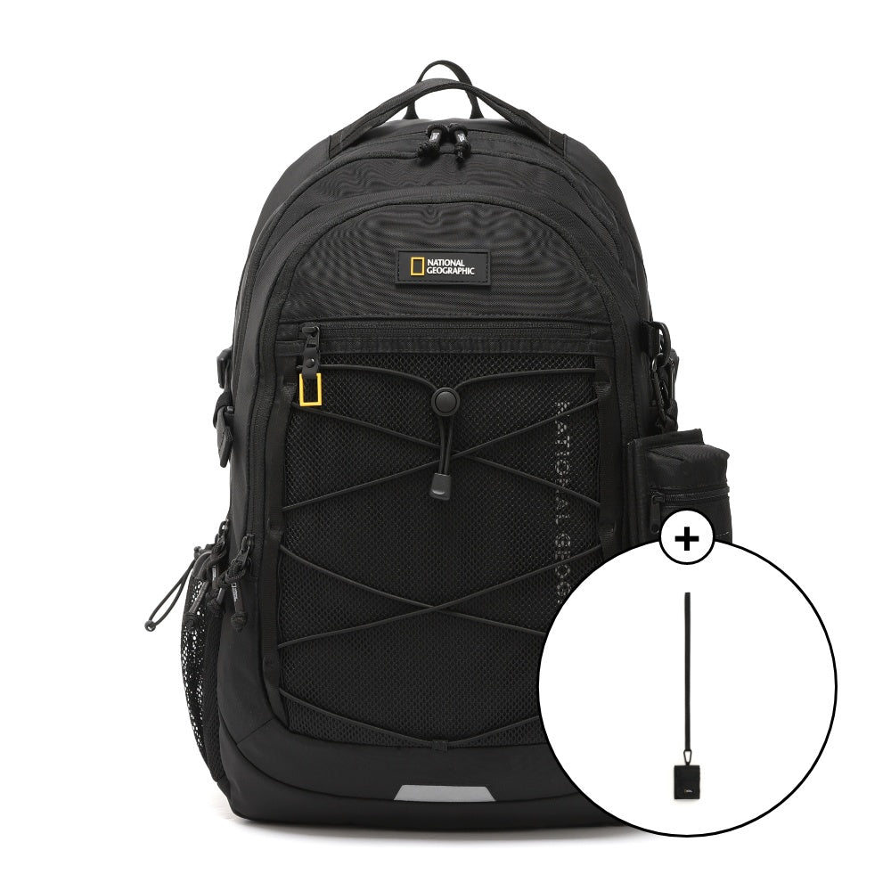 [NATIONAL GEOGRAPHIC] Brave Backpack _ BLACK (N241ABG570) 28L 新学期 男女共用 - コクモト KOCUMOTO