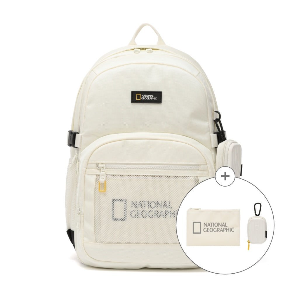 [NATIONAL GEOGRAPHIC] Duble Backpack _ IVORY (N241ABG540) 23L - コクモト KOCUMOTO