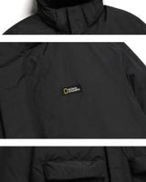 [NATIONAL GEOGRAPHIC] Dugong hooded short duck down jumper_ CARBON BLACK (N234UDW902) グースダウン - コクモト KOCUMOTO