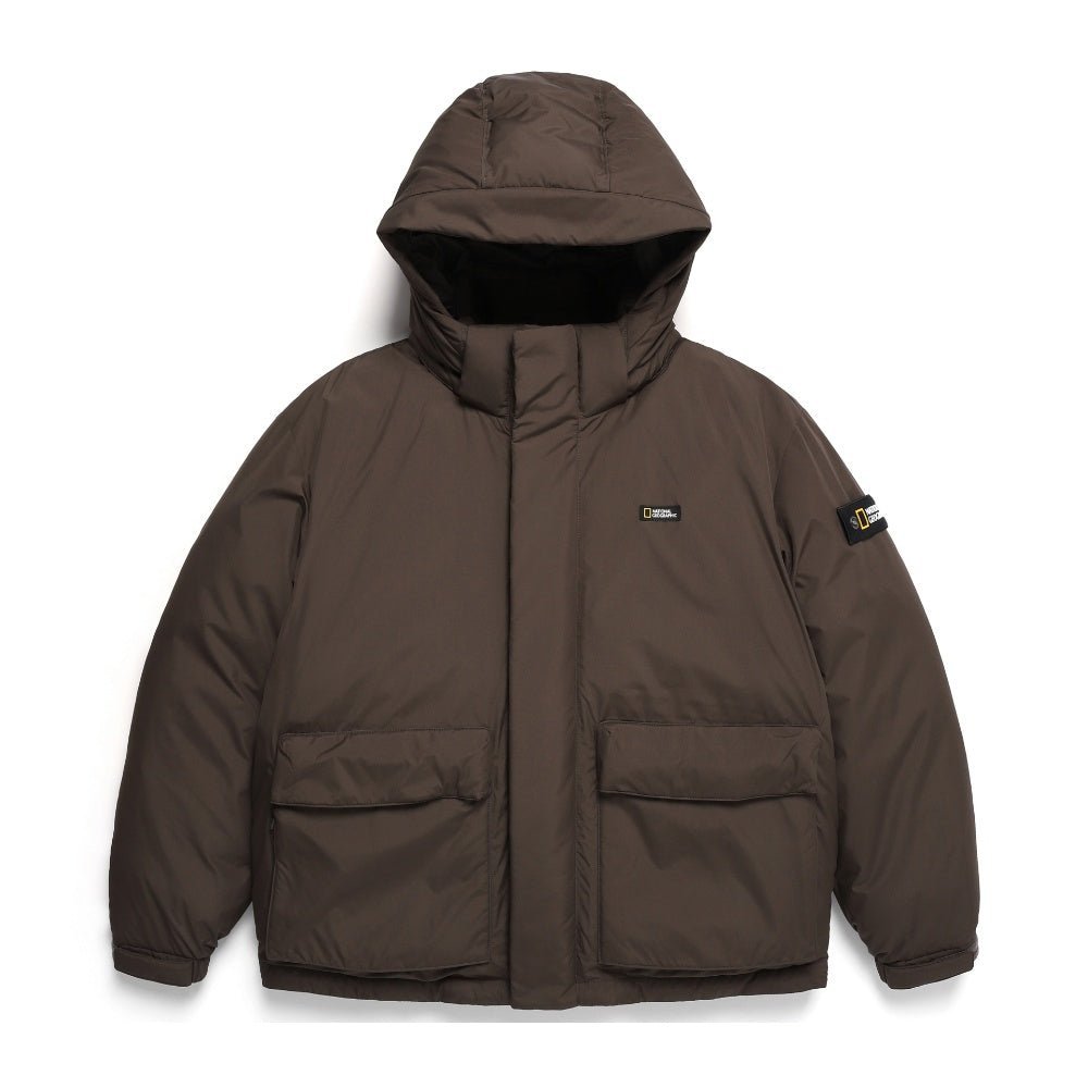 [NATIONAL GEOGRAPHIC] Dugong hooded short duck down jumper_ CINNAMON (N234UDW902) グースダウン - コクモト KOCUMOTO