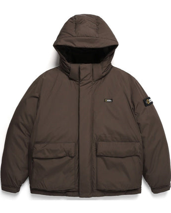 [NATIONAL GEOGRAPHIC] Dugong hooded short duck down jumper_ CINNAMON (N234UDW902) グースダウン - コクモト KOCUMOTO