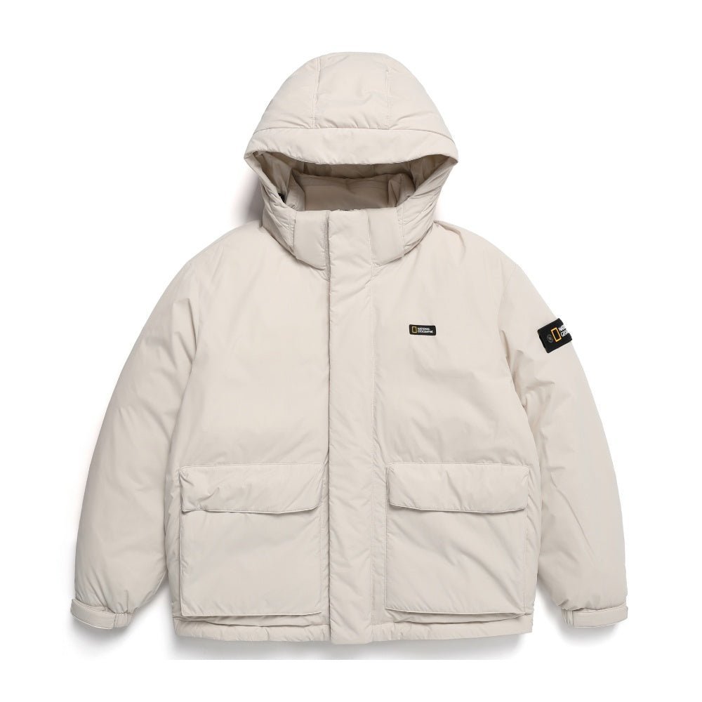 [NATIONAL GEOGRAPHIC] Dugong hooded short duck down jumper_ L BEIGE (N234UDW902) グースダウン - コクモト KOCUMOTO