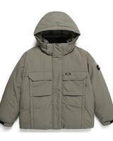 [NATIONAL GEOGRAPHIC] Dugong hooded shorts Chest pocket duck down jumper _ LICHEN KHAKI (N234UDW901) グースダウン - コクモト KOCUMOTO