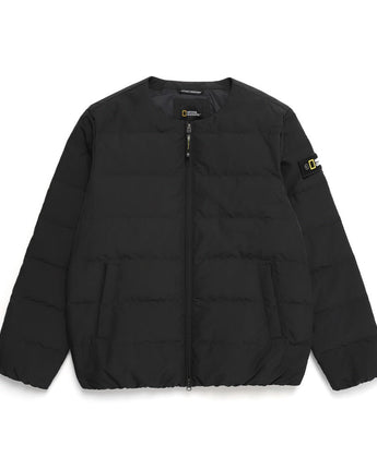 [NATIONAL GEOGRAPHIC] Heron U-neck lightweight down jumper _ CARBON BLACK (N234UDW920) グースダウン - コクモト KOCUMOTO