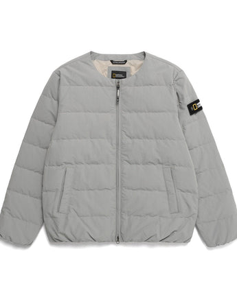 [NATIONAL GEOGRAPHIC] Heron U-neck lightweight down jumper _ LICHEN KHAKI (N234UDW920) グースダウン - コクモト KOCUMOTO